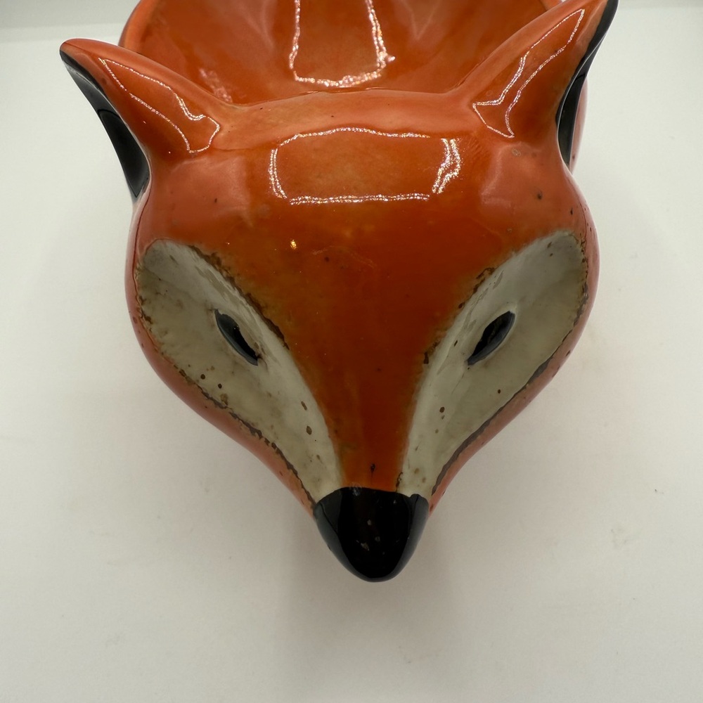 Charming pier 1 Orange Fox Ceramic candy bowl - Picture 5 of 6